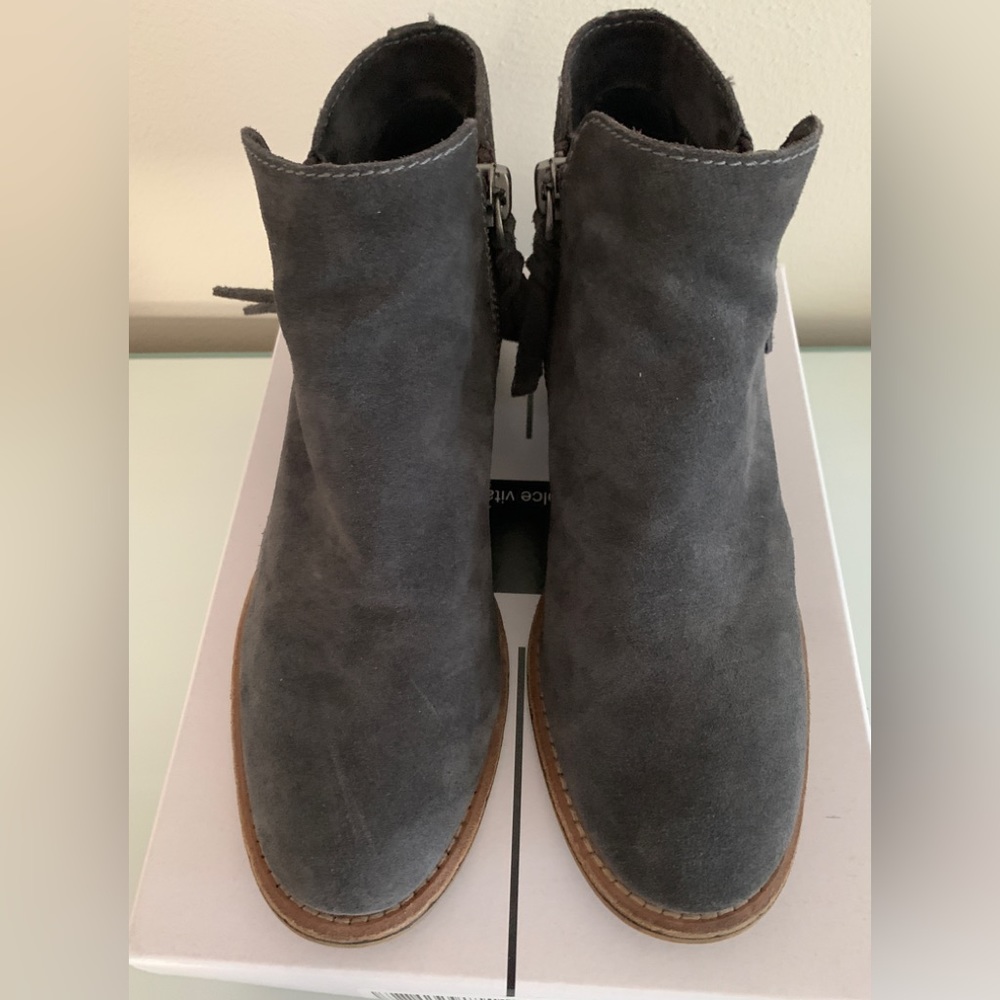 Dolce Vita gray suede booties